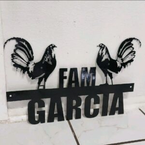 ROOSTER METAL PERSONALIZED SIGN
