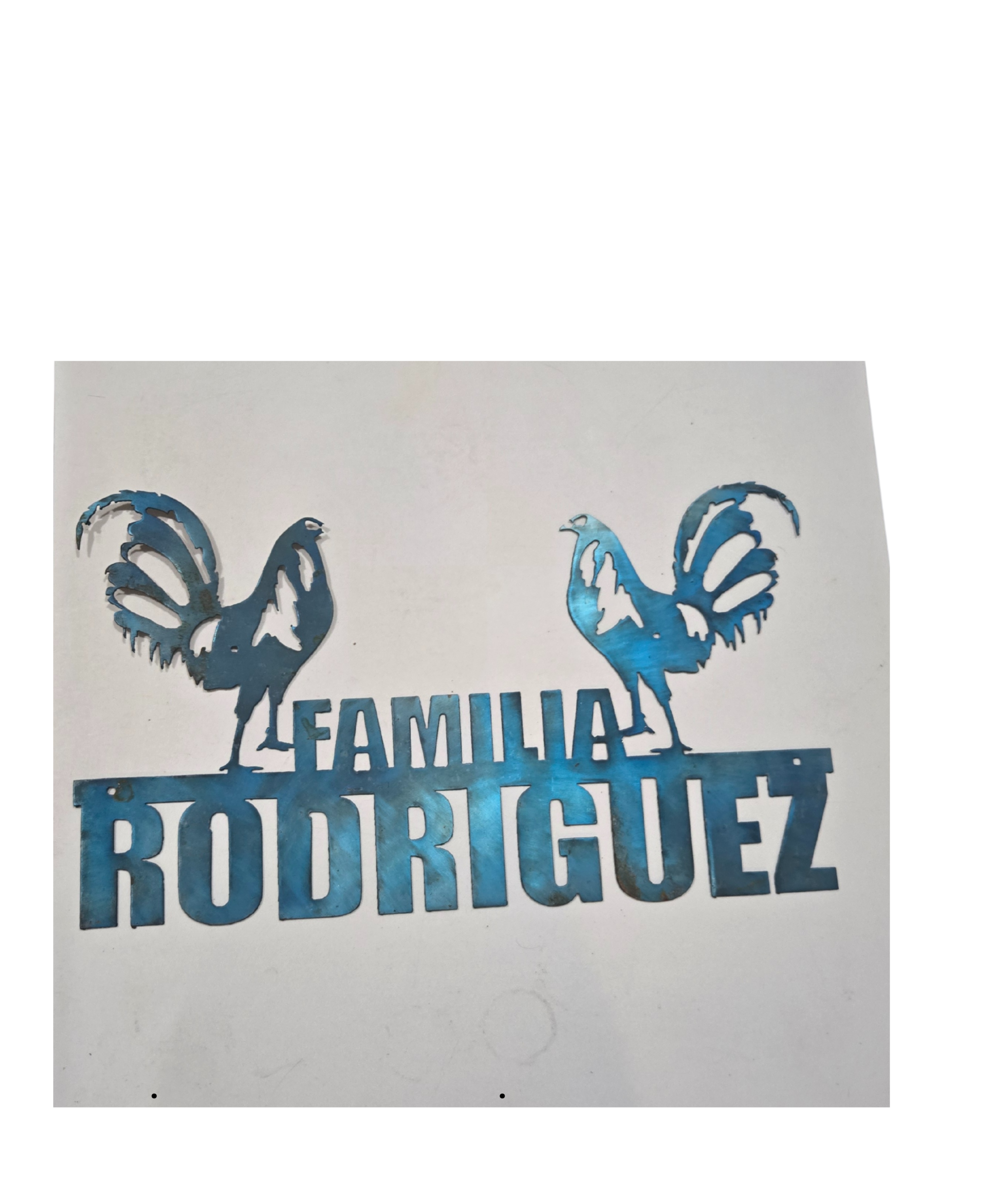 ROOSTER METAL PERSONALIZED SIGN - Image 3