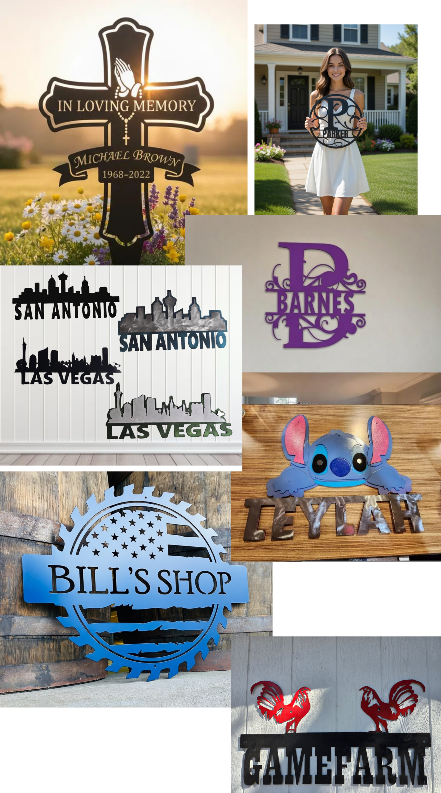 Custom Metal Signs in 14 ga metal